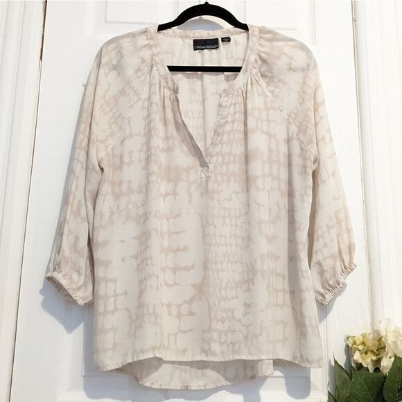 Cynthia Rowley Printed Tunic Blouse Loose fit - Picture 1 of 7